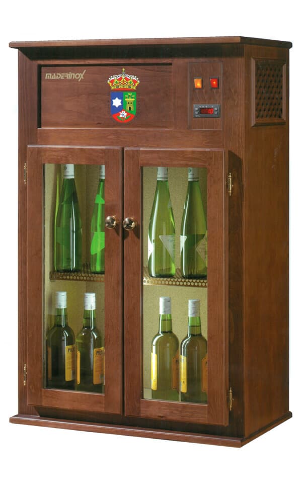 Armario vertical para vinos climatizado