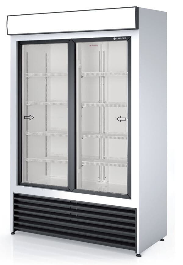 Expositor refrigerado vertical, puertas correderas AGPC-125 / RCVS-1000